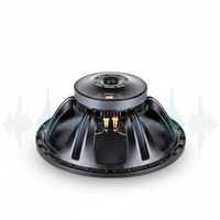 NR Caisson de basses en ferrite de 15 pouces Aimant de 190 mm Bobine vocale de 3 pouces 600W 8 Ohms Système de haut-parleurs passifs en aluminium pour concerts sur scène