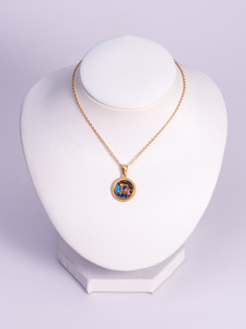 Collana con Ciondolo a Lettera di Tendenza, Placcata in <span class=keywords><strong>Oro</strong></span> 18k, in Acciaio Inossidabile, Gioielleria Raffinata - Product Image 6