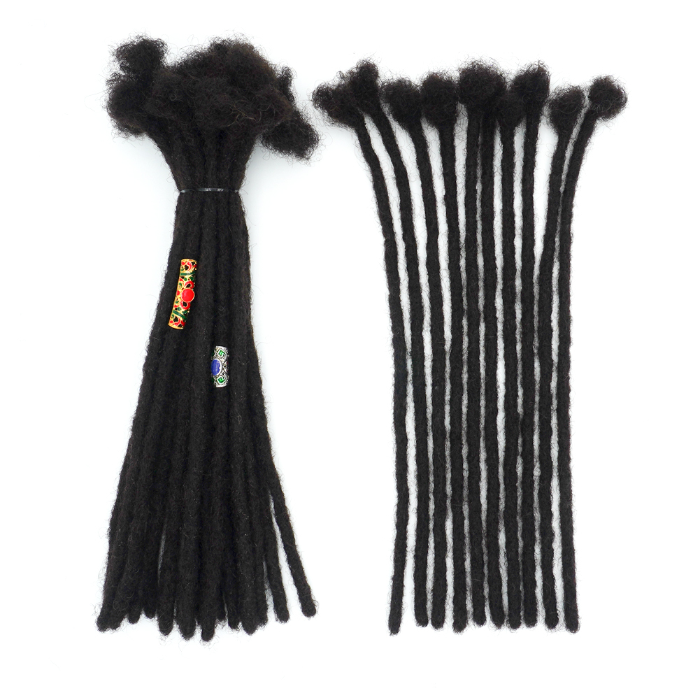 KAMA Whosale Human Hair Locs Extensions Dreadlocks Extensions Full Handmade Medium Size 100% Human Hair Extensions Detail Section 5