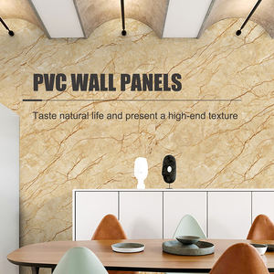 Panneau mural en PVC hautement brillant, autocollant mural en mousse, surface en marbre pour décoration murale - Product Image 2