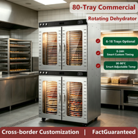 Déshydrateur alimentaire commercial électrique en acier inoxydable avec écran tactile, grande capacité, séchoir à plateaux, vente en gros directe d'usine certifié CE