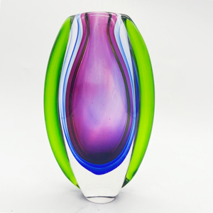 <span class=keywords><strong>Vase</strong></span> moderne de style européen fait à la main en <span class=keywords><strong>verre</strong></span> de couleur Murano Design pour la décoration intérieure pour mariage, noël, hôtels et restaurants - Product Image 5