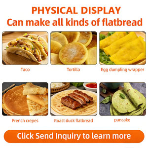 Mesin Pembuat Taco Tortilla, Mesin Pembuat Roti Pita Jagung, Mesin Penggiling Adonan untuk Dapur Komersial - Product Image 4