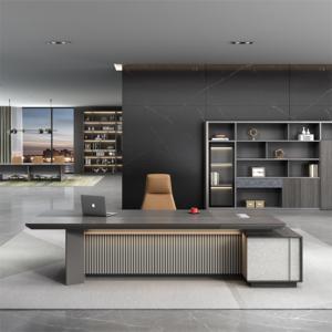 Muebles de Oficina Modernos, Escritorio de Oficina de Última Generación, Diseños de Mesa de Oficina de Lujo, Escritorio Ejecutivo para CEO, Mesa en Forma de L de MDF - Product Image 2