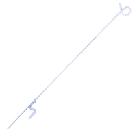 Hete Aanbieding Gegalvaniseerde Staal Varkensstaart Elektrische Omheiningpaal Stap-in Varkensstaartpaal voor Boerderij Vee Schapen Veehouderij Draagbare Omheining