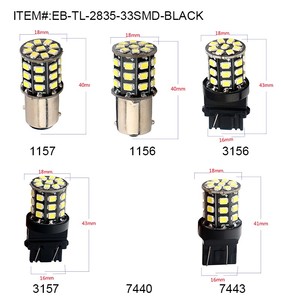 Alta potencia BAU15S <span class=keywords><strong>7507</strong></span> <span class=keywords><strong>PY21W</strong></span> 1156 ámbar blanco 33 SMD 2835 bombilla LED nuevas luces de señal de giro frontal lámpara indicadora de dirección - Product Image 4
