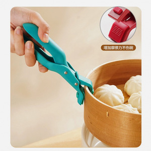 Hot Plate Grippers Silicone Thickened Anti-Scald Non-Slip Handle Tongs 2-Piece <strong>Microwave</strong> Safe Multi-Function Cooking Tool <strong>Set</strong> - Product Image 5