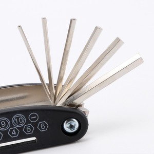 Kit d'outils de réparation de vélo multifonctionnel 16 en 1, pliable en métal, avec tournevis et clés hexagonales pour vélos de montagne et de route - Product Image 3