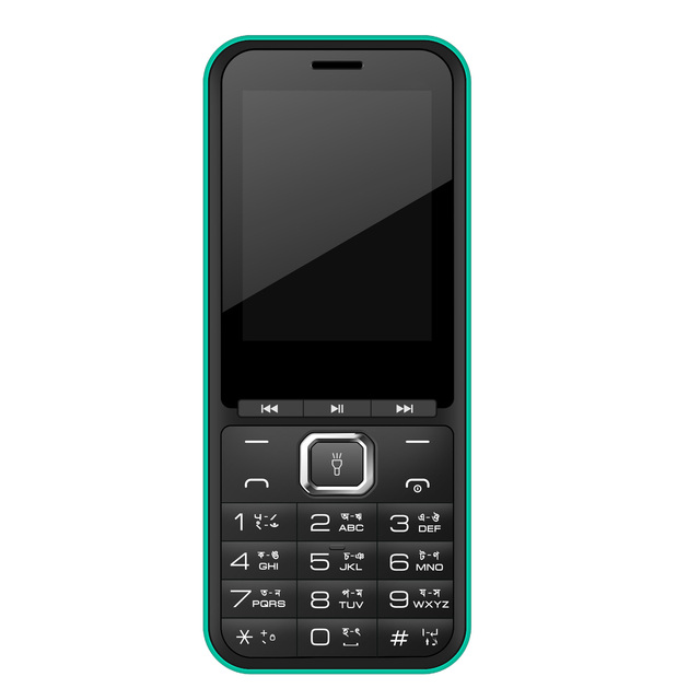 New design Super big battery 3000mAh big flashlight 2.4inch dual bar feature mobile phone support SKD