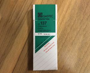 Tube détecteur de chloroforme GASTEC Japon n°137 Analyseur de gaz <span class=keywords><strong>CHCl3</strong></span> Test de trichlorométhane - Product Image 1