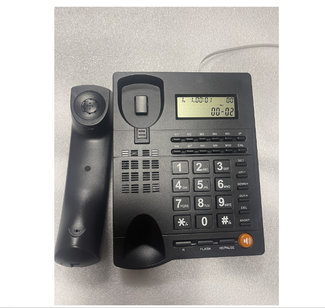 L019 Hotel Telephone, Office Telephone, White and Black