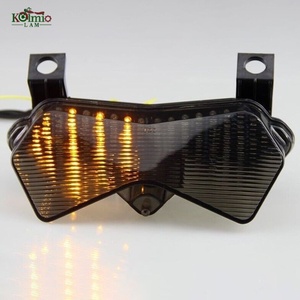 KOLMIO-LAM Fit pour Kawasaki ZX6R <span class=keywords><strong>2003</strong></span> 2004 <span class=keywords><strong>Z750</strong></span> <span class=keywords><strong>2003</strong></span>-2006 Z1000 <span class=keywords><strong>2003</strong></span>-2005 Moto LED Feux Arrière Queue Clignotant Lumière - Product Image 5