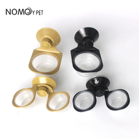 NOMOY PET Accessoires pour mangeoire pour reptiles Petit et grand bol en plastique transparent pour remplacement