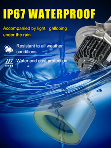Gicoo MD004 12V Truck & Car LED Headlight Bulbs H7/H11/HB3/HB4/H13/9004/9007/880 90W 6000K IP67 CSP Aluminum - Product Image 3