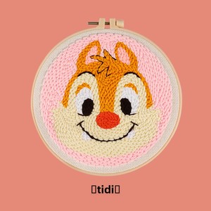 Kit di ricamo con ago da pugno in stile cartone animato con disegno floreale russo pittura di filati educativi per bambini animali in tessuto artigianale - Product Image 6