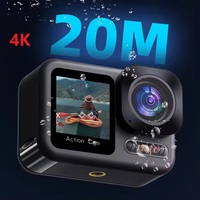 4K/60FPS Touchscreen-Gehäuse Wasserdichte VLOG Sports DV Eingebaute 6-Achsen-Anti-Shake-Gyroskop-EIS-Sport-Action-Kamera