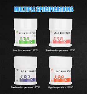 Pâte à souder BGA à l'étain à 183 degrés, 50g, sans plomb, <span class=keywords><strong>pour</strong></span> réparation de carte mère de téléphone portable, ligne volante en acier, réparation de <span class=keywords><strong>soudure</strong></span> de téléphone - Product Image 4