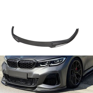 Pour <span class=keywords><strong>BMW</strong></span> Série 3 G20 G28 330i 2020-23, séparateur de pare-chocs avant, becquet, véritable fibre de carbone - Product Image 1