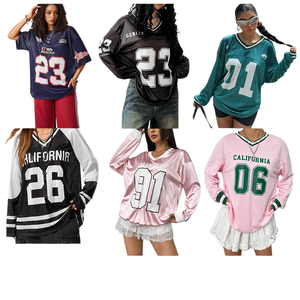 Camiseta Deportiva <span class=keywords><strong>Retro</strong></span> Personalizada de Manga Corta para Hombre y Mujer, Estilo Holgado, Streetwear, Hip Hop, Venta al Por Mayor - Product Image 4