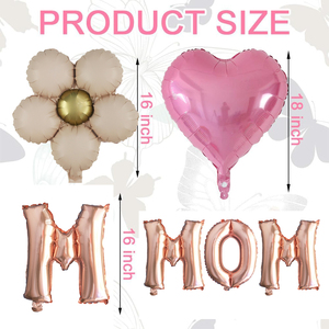 Globos <span class=keywords><strong>para</strong></span> el Día de la Madre, Globos de Corazón Dorado Rosa <span class=keywords><strong>para</strong></span> Mamá, Globo de Flor Margarita <span class=keywords><strong>para</strong></span> <span class=keywords><strong>Cumpleaños</strong></span> de Mamá, Set de Artículos <span class=keywords><strong>para</strong></span> Fiesta del Día de la Madre - Product Image 2