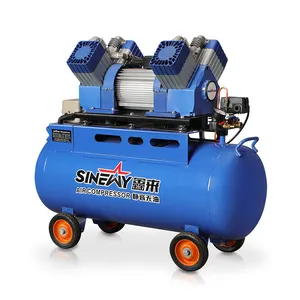 Sinewy May Nen Khi Binh Nen Khi 2.2Kw 3Hp 100 litres compresseurs sans huile ultra silencieux unité de compresseur d'air à piston