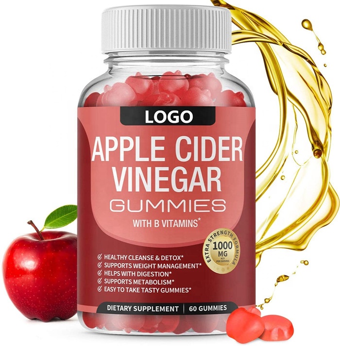 OEM/ODM, пробиотик для уксуса яблочного сидра, жевательные жевательки без ГМО для пищеварения и иммунитета