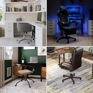 Tapis de chaise de bureau moderne en PVC transparent épais 36''x48'', protège le tapis, antidérapant, durable, doux, lavable, résistant aux taches - Product Image 3