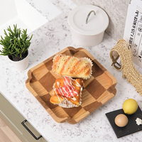 Houten dienblad voor charcuterie, fruit, groenten, vlees en ontbijt