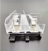 Poussoir et diviseur à étagère latérale simple en matériau PS de supermarché Poussoir à cigarettes en métal PVC pour tabac en matière plastique