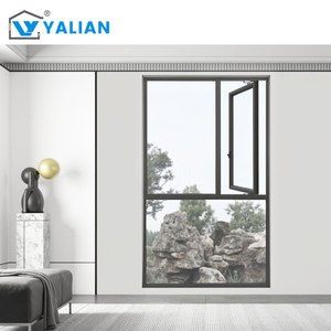 Tùy chỉnh thiết kế hiện đại hợp kim nhôm cửa sổ Cửa sổ lưới chống muỗi vào trong mở kính hai lớp cho ứng dụng bên ngoài - Product Image 3