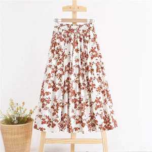 Robe Vintage en Chiffon Floral de Haute Qualité, Taille Haute, Style Bohème Chic et Décontracté pour le Printemps, Respirante avec Décoration en Dentelle - Product Image 5