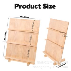 Cross-border wooden multi-tiered display and storage rack for postcards and greeting <b>cards</b>, tiered shelf for <b>playing</b> <b>cards</b> and - Product Image 3