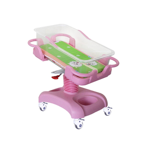 LK مستشفى طبي استخدام ABS عربة أطفال رفع سرير رعاية حديثي الولادة فرامل غاز تصميم مريح لتشخيص الأطفال - Product Image 4