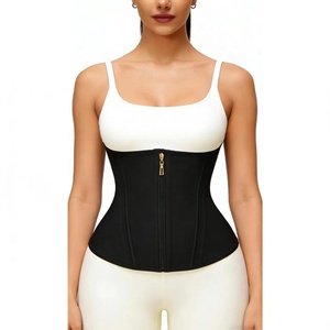 Cintura Dimagrante <span class=keywords><strong>da</strong></span> Donna con Chiusura a Cerniera in Poliestere, Fascia Modellante per Addome e Vita, Shapewear Compressivo - Product Image 3