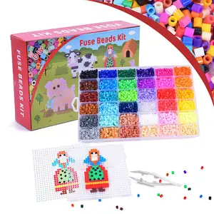 Прямая Продажа с фабрики Красочные 5 мм Развивающие головоломки Perler Гладильные бусины игрушка на заказ Hama бусины поделки для детей