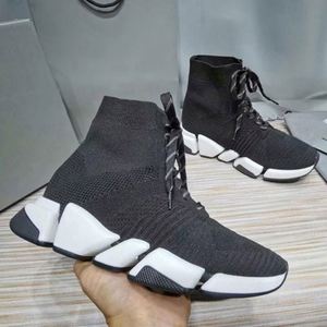 Wholesale Designer Men Shoes Fashion Casual Stretch Knitted Brand <b>High</b> <b>Top</b> Platform <b>Sneakers</b> Women - Product Image 3