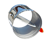 Amortisseur d'air manuel en acier inoxydable résistant à la température et à la corrosion Compatible avec tous les conduits de ventilation.