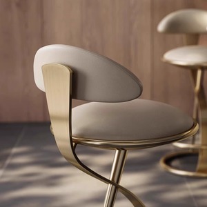 Tabourets de <span class=keywords><strong>bar</strong></span> modernes de luxe en acier inoxydable doré, commerciaux, pour cuisine, café, <span class=keywords><strong>bistrot</strong></span>, chaises d'appoint pour <span class=keywords><strong>bar</strong></span> et <span class=keywords><strong>bistrot</strong></span> - Product Image 4