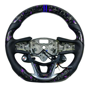 Volante de Fibra de Carbono Forjada y Cuero para <span class=keywords><strong>Cadillac</strong></span> CTS, Estilo Deportivo para ATS/ATS-<span class=keywords><strong>V</strong></span>/CT4/CT5/<span class=keywords><strong>CT6</strong></span>, Color Personalizable - Product Image 5