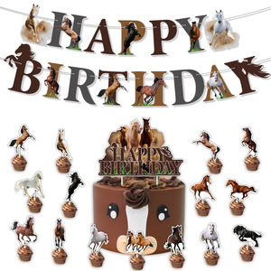 Kit <span class=keywords><strong>de</strong></span> Decoración para Fiesta Temática <span class=keywords><strong>de</strong></span> Caballos: Pancarta <span class=keywords><strong>de</strong></span> Caballo Mustang, Adornos para Pastel, Globos <span class=keywords><strong>de</strong></span> Látex, Vaquero y Pony para Cumpleaños - Product Image 4