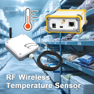 RF Wireless <b>Temperature</b> Sensor With Probe And Receiver Unit For Industrial Monitoring - Product Image 1