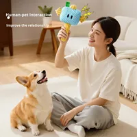 Jouet en peluche pour chien résistant aux morsures - Ananas en velours, coton PP, jouet interactif pour l'auto-divertissement