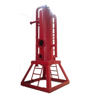 Séparateur de gaz liquide H2S / Séparateur de gaz de boue, équipement efficace de haute qualité, garantie 1 an pour les champs pétrolifères