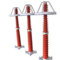 Parafoudre composite à oxyde de zinc 220 kV HY10WZ pour station haute tension extérieure avec anneau de calibrage