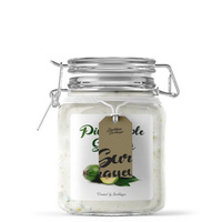 Pot en verre transparent avec clip de verrouillage hermétique, avec couvercle, conteneur de stockage en verre avec clip métallique, couvercle hermétique