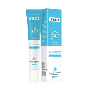 Crème anti-acné à l'acide salicylique ZLZR 20g, extrait d'herbes, élimine les boutons, apaise les rougeurs, éclaircissante, pour tous types de peau, femmes adultes, jour - Product Image 5
