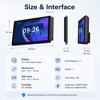 Panneau intelligent Tuya 10 pouces Zigbee avec écran LCD pour domotique, contrôle via application et commande vocale de scènes, idéal pour chambres d'hôtel et appartements