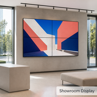 Écran mural vidéo LCD IPS 49 pouces avec cadre de 0,88 mm, affichage matriciel UHD HD, luminosité 700 cd/m², écran à raccordement sans soudure pour