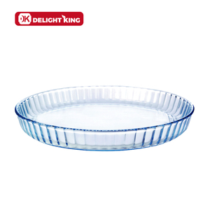 Juego de sartenes de vidrio de borosilicato alto, juego de vidrio ovalado seguro para horno microondas, bandeja de vidrio - Product Image 3