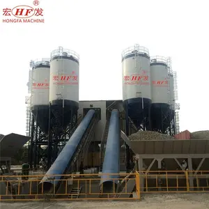 Hongfa Planta mezcladora de hormigón Cemento Silo de hormigón Cemento en polvo Silo Proyectos de construcción Estación mezcladora de hormigón